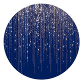 Silber Funkeln Marine Blau Runden Geburtstag Party Hintergrund